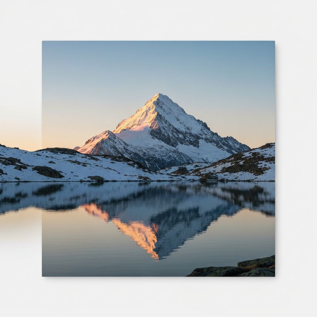 Alpine mountain essence landscape